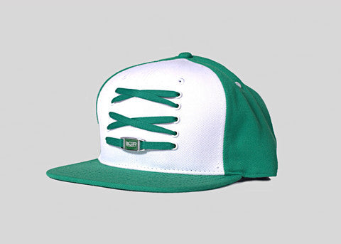 Green & White Snapback