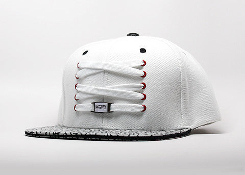 White Infrared Elephant Snapback